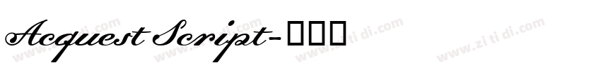 Acquest Script字体转换